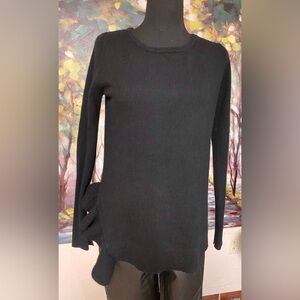 Neiman Marcus Black Cowl Neck Sweater Size S